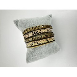 Krem Taşlı Bileklik 